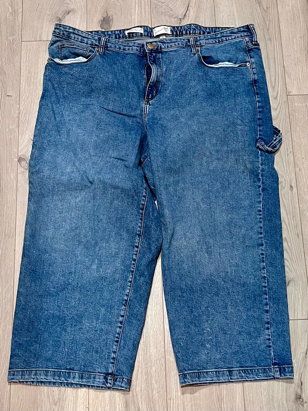 WOMEN’s 26W Crop Wide-Leg Carpenter Jeans